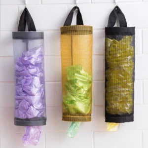 1 PCS Garbage Bag Storage Kitchen Garbage Organizer Plastic Bag Holder Organizing Hanging Garbage Collection Storage Bag 1