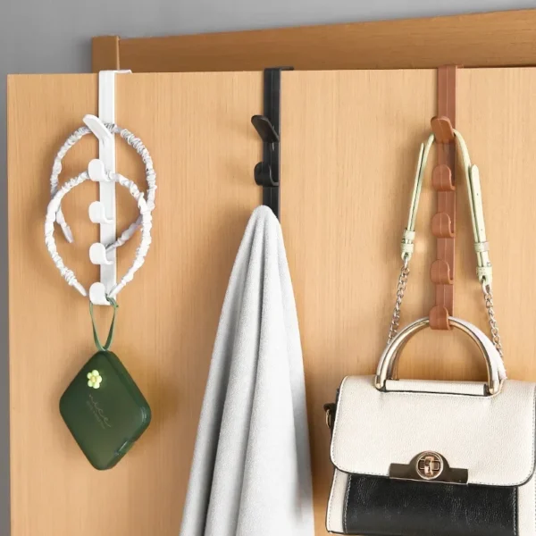 1 Pcs Door Hanger Wall Organizer Hook Bedroom Clothing Hook Holder Coat Hat Bag Rack Kitchen Home Storage Organization 4