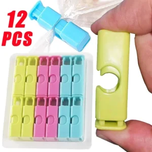 12/1Pcs Food Sealing Clips Bread Storage Bag Clips For Snack Wrap Bags Spring Clamp Reusable Kitchen Organization Sealing Clamp 1