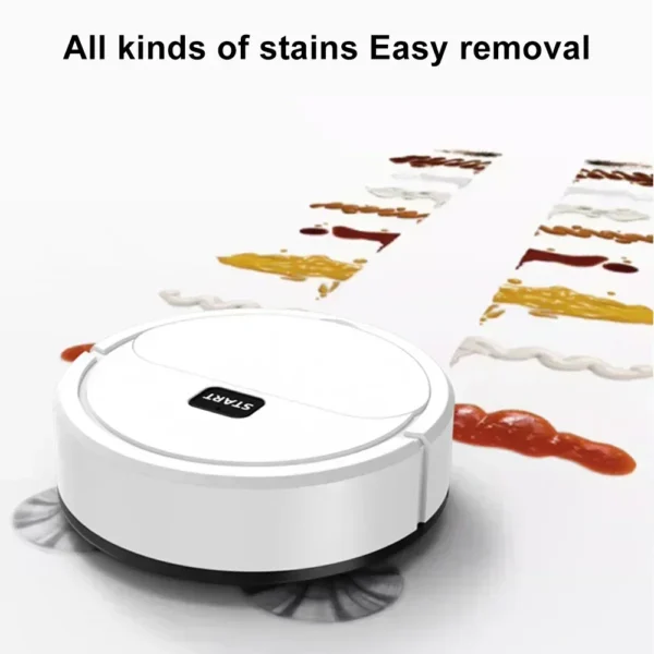 2024 Automatic Portable Mini Home Floor Robotic Vacuum Cleaner USB Rechargeable Wet Dry Three-In-One Sweeping Machine for Home 4