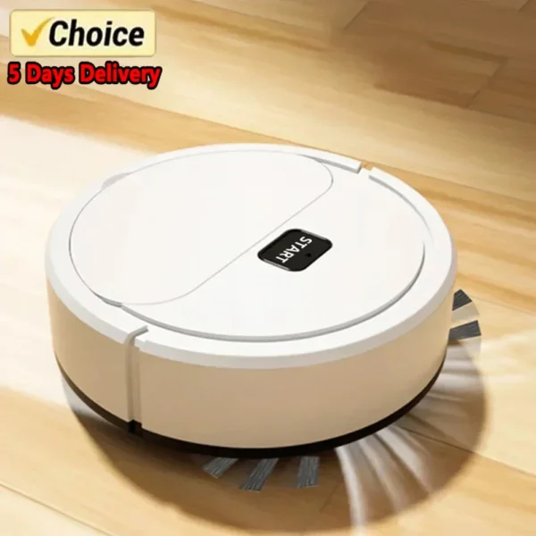 2024 Automatic Portable Mini Home Floor Robotic Vacuum Cleaner USB Rechargeable Wet Dry Three-In-One Sweeping Machine for Home 1