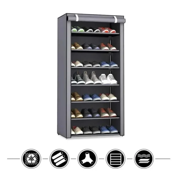 Dustproof Shoe Storage Rack Organizer Multilayer Nonwoven Shoes Storage Cabinet Home Hallway Space-saving Cabinets Shoe Shelf 4