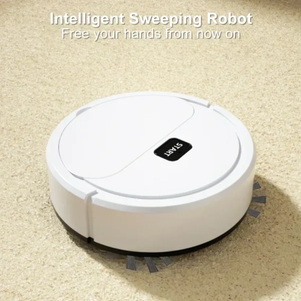 2024 Automatic Portable Mini Home Floor Robotic Vacuum Cleaner USB Rechargeable Wet Dry Three-In-One Sweeping Machine for Home 3